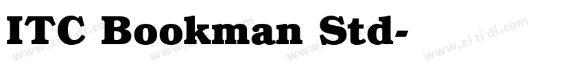 ITC Bookman Std字体转换